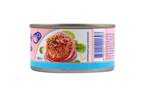 Тунец для салатов в собственном соку Аквамарин ж/б 185г