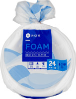 SE Grocers Plates Foam Deep Dish - 24 CT