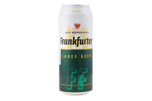 Пиво 0.5л 4.9% Lager Frankfurter з/б