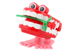 Іграшка заводна Щелепа з трояндою