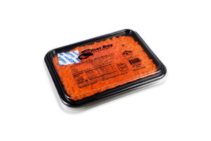 Икра горбуши быстрозамороженная соленая Silver Bay лоток 500г