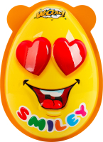 Яйцо пластиковое для девочки и мальчика с конфетами и сюрпризом Smiley face Wooow п/у 35г в ассорт