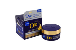 Крем нічний відновлюючий проти зморщок Інтенсивне живлення Q10 Nivea 50мл