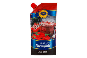 Соус пастеризований Гострий Бест д/п 250г