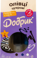 Декорации кондитерские Карандаши сахарные перламутровые со вкусами Добрик к/у 3х20г