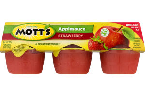 Mott's Applesauce Strawberry - 6 CT