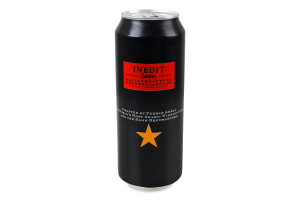 Пиво 0.5л 4.8% світле нефільтроване солодове пастеризоване Inedit Estrella Damm з/б