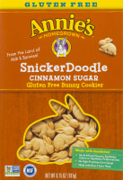 Annie's Homegrown Gluten Free Bunny Cookies SnickerDoodle Cinnamon Sugar