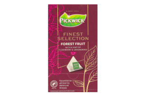 Чай черный ароматизированный с лесными ягодами, бузиной и лемонграссом Forest fruit Finest selection Pickwick к/у 25х2г