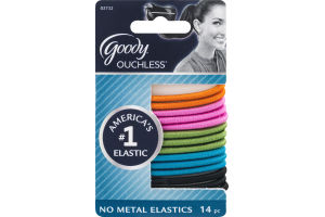 Goody Ouchless No Metal Elastics - 14 CT