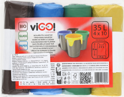 Пакети для сміття viGO! LD 4 кольори 35л