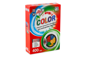 Порошок пральний безфосфатний для автоматичного та ручного прання Color Субота 400г