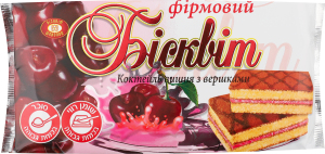 Бісквіт вишня з вершками ХБФ 330г