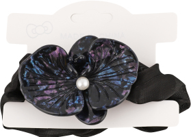 Резинка д/волосся Квітка орхідеї текстиль 6,2см