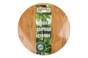 Дошка кухонна дерев"яна кругла 25см Забава