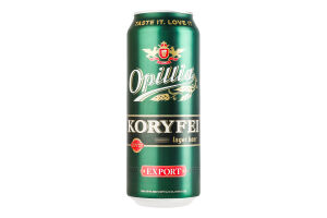 Пиво 0.5л 4.2% светлое пастеризованное Koryfei Export Opillia ж/б