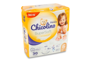 Трусики-подгузники для детей 16-24кг 6 Super Soft Chicolino 30шт