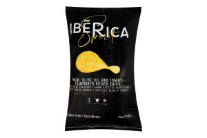 Чипсы картофельные со вкусом ветчины, томатов и маслин Spaniard Iberica м/у 115г