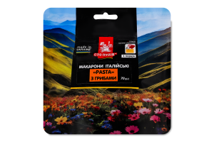 Макарони італійські з грибами Pasta Сто пудів д/п 70г