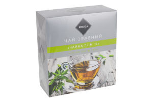 Чай зелений байховий китайський дрібний China Green Tea RIOBA к/у 50х1.5г
