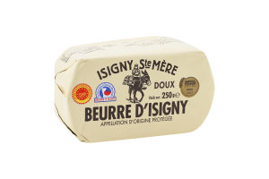 Масло вершкове ISIGNY STE MERE 250 г блок несолоне (Франц)