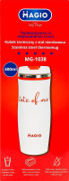 Термокружка 400мл біла н/ж сталь подвійні стінки Меджіо