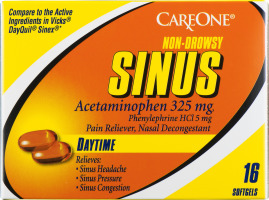 CareOne Non-Drowsy Sinus Daytime Softgels - 16 CT