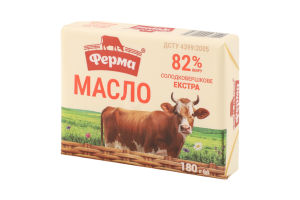 Масло сладкосливочное 82% Экстра Ферма м/у 180г