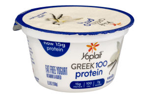 Yoplait Greek 100 Protein Fat Free Yogurt Vanilla