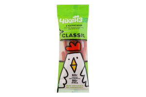 Снеки мясные из курятины Classic Кабаносы Чікенззз в/к м/у 60г