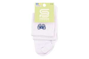 Шкарпетки Premier socks вис спорт вишив біл р20-22