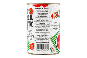 Томати очищені цілі у власному соку Oscar з/б 400г