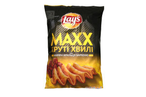Чіпси картопляні зі смаком курячих крилець барбекю Lays м/у 120г