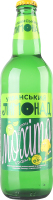 Напій безалкогольний Уманський Лимонад з смаком мохіто сильногазований 0,5л скло Уманьпиво