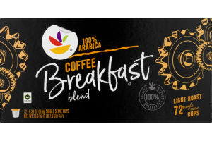 Ahold Light Roast Single Serve Cups Coffee Breakfast Blend - 72 CT