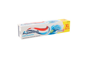 Паста зубна з фтором Fresh&Minty Triple protection Aquafresh 100мл