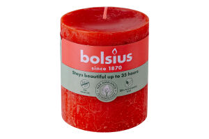 Свічка помаранч.Рустік Bolsius 8*6,8см