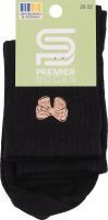 Шкарпетки Premier socks вис спорт вишив чор р20-22