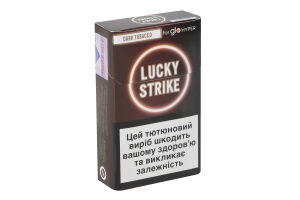 Виріб тютюновмісний для електричного нагрівання з фільтром Lucky Strike Dark tobacco 20шт