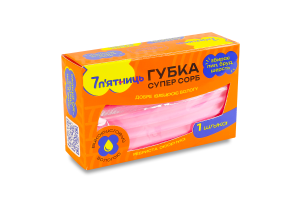 Губка кухонная 14х7.5х4.5см Супер сорб 7 п'ятниць 1шт