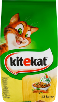 Корм сухой полнорационный для взрослых котов С курицей и овощами KiteKat кг