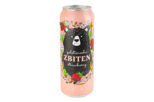 Напиток сброженный 0.5л 5% газированный Яблоко-клубника Zbiten Zolotonosha ж/б