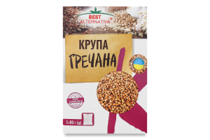 Крупа гречана Best Alternativa к/у 5х80г
