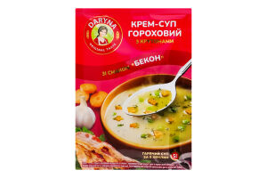 Крем-суп гороховий з крутонами Бекон Daryna м/у 18г