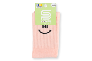Шкарпетки підл Premier socks Hi-Bye рожевий р22-24
