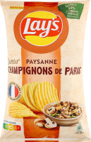 Чипси Lay's Paysanne рифлені зі смаком печериць