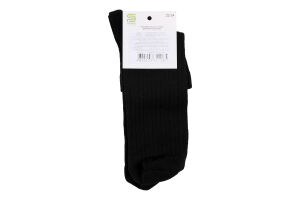 Шкарпетки Premier socks Економ вис рубч чор р22-24