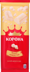 Шоколад белый пористый Корона 90г
