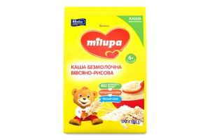 Каша безмолочная сухая для детей от 6мес быстрорастворимая овсяно-рисовая Milupa м/у 170г