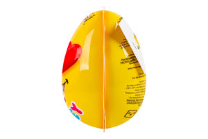 Яйцо пластиковое для девочки и мальчика с конфетами и сюрпризом Smiley face Wooow п/у 35г в ассорт